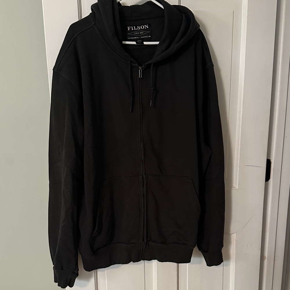 Filson Men's Black Zip-Up Sweater